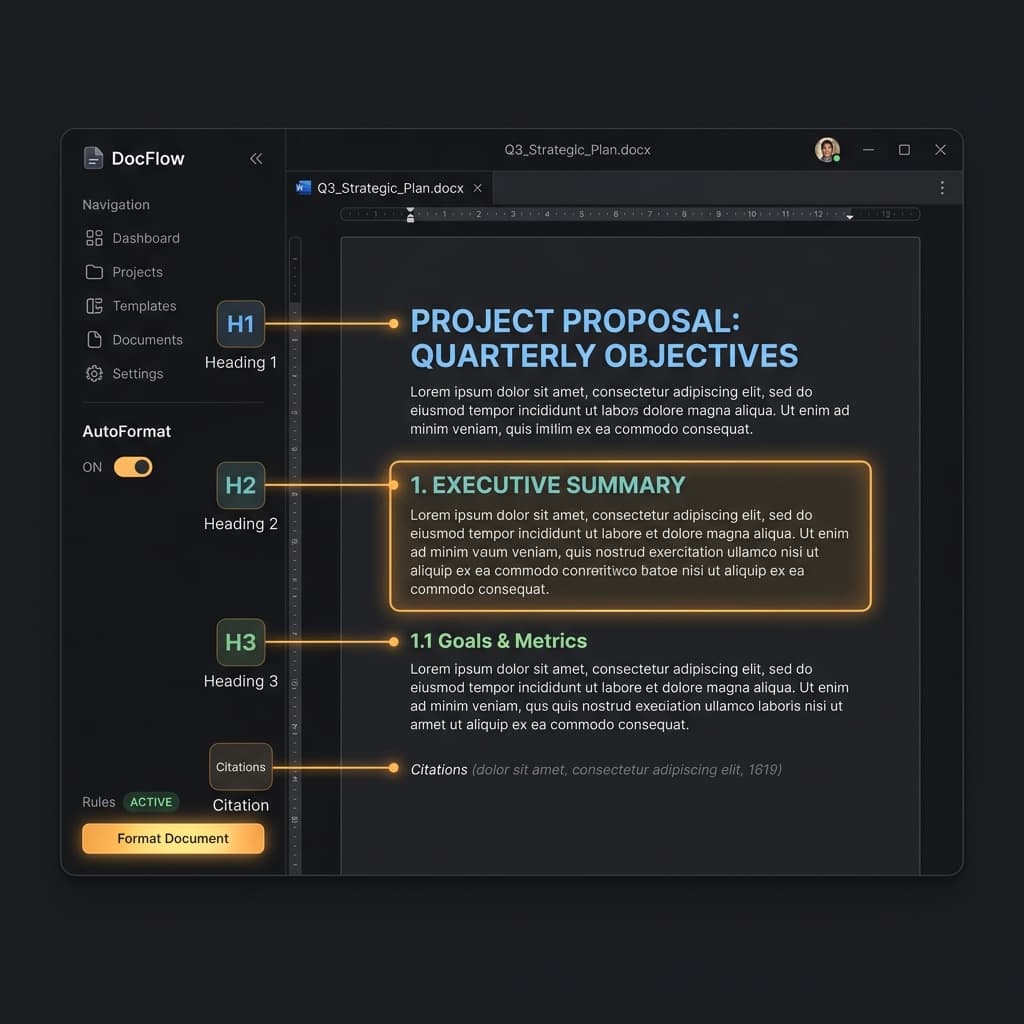 Heading & Body Langsung Rapi.